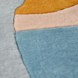 Lava Multicolour NZ Wool 6x6 feet Irregular Rug - I MEAN DESIGN