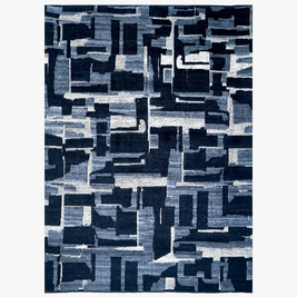 Stratum Knotted Rug / Abyss