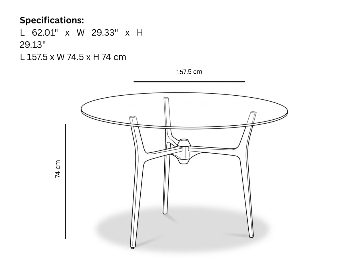 Makoda Dining Table Rectangular w/o Glass