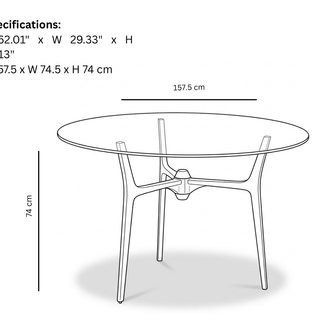 Makoda Dining Table Rectangular w/o Glass