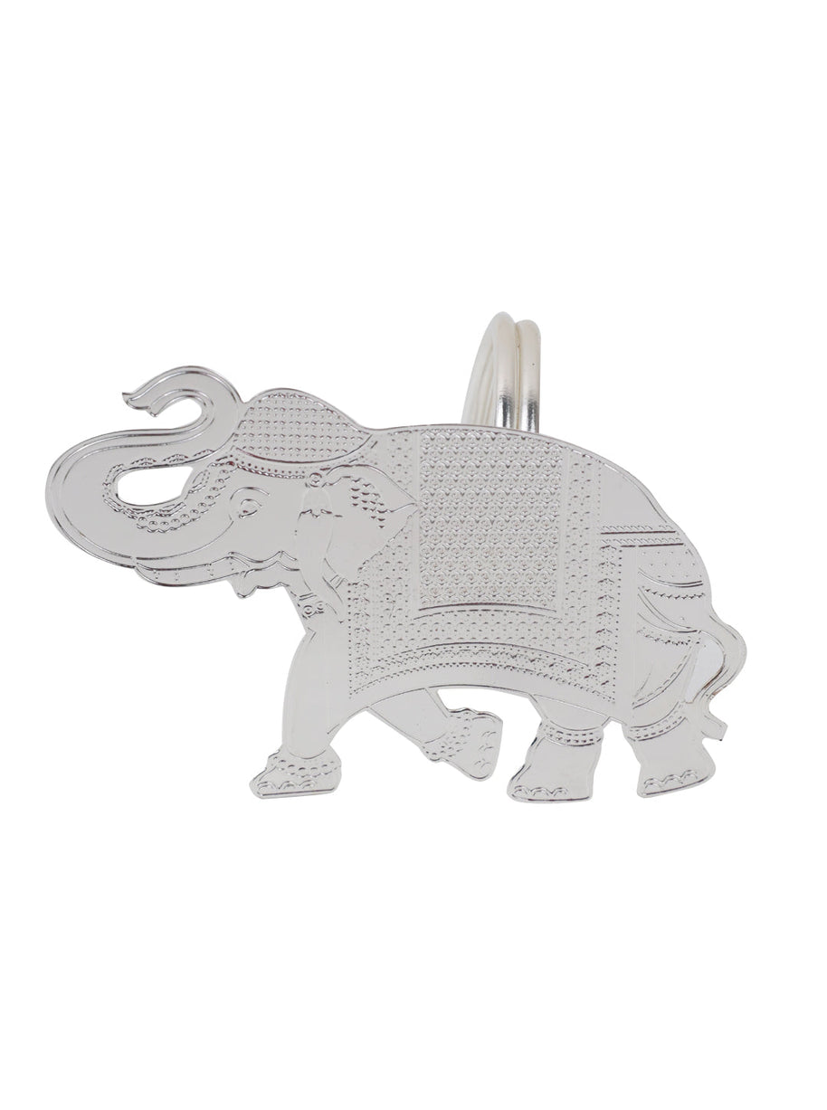 Gilded Heritage Elephant Napkin Ring Set of 4