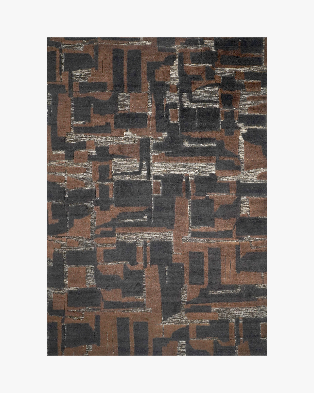 Stratum Knotted Rug / Cinder