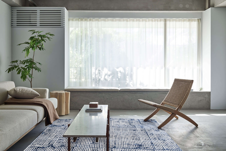 O D M É luxury handmade rug by Cherom in premium wool and bamboo silk