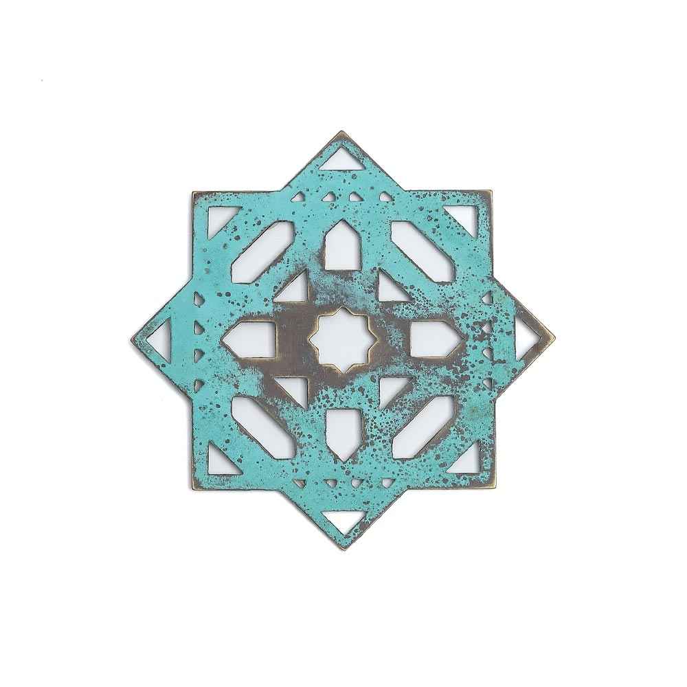 Mantra Coasters turquoise - set of 2