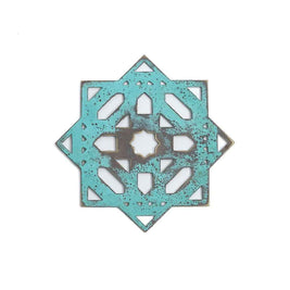 Mantra Coasters turquoise - set of 2