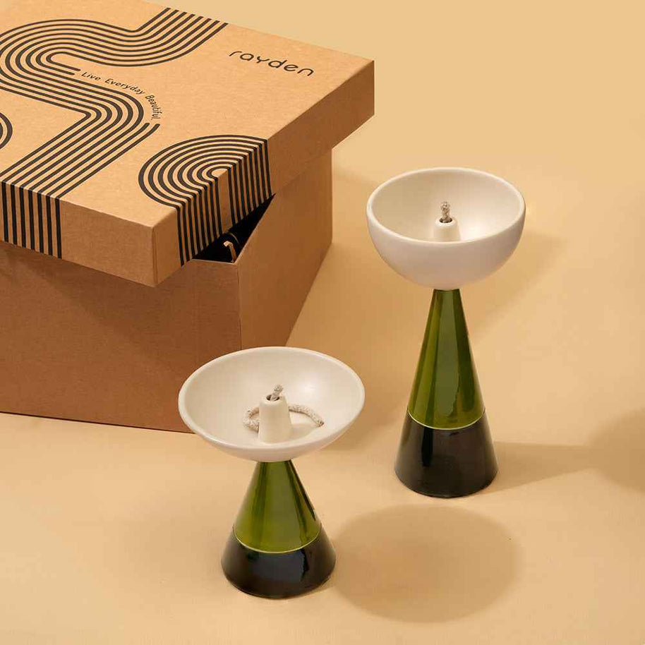 Love & Light Pop : Oil Lamps [Block Green]