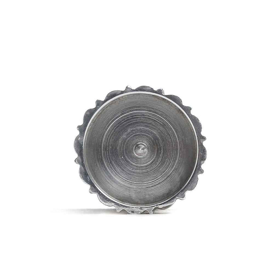 Qutub Silver Candle Stand - L