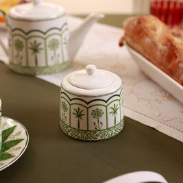 Green Lush Sugar Pot