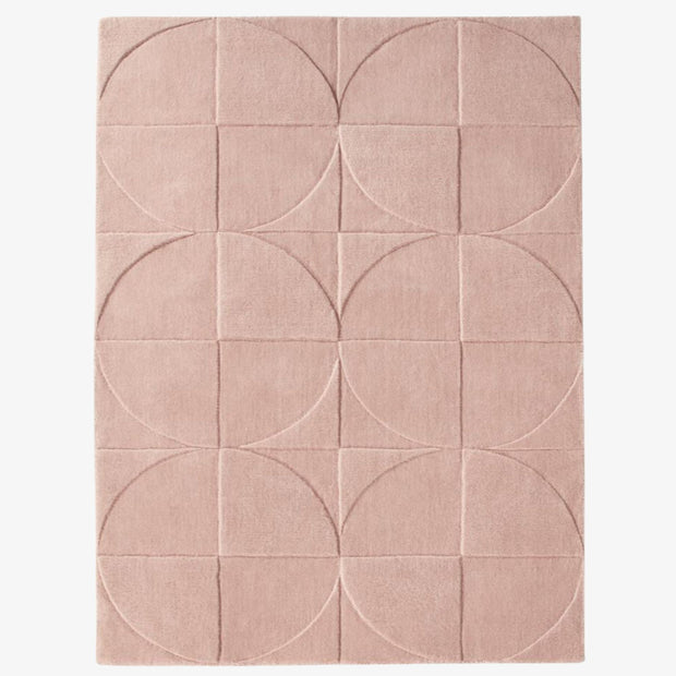 Round Square Rug / Blush Pink