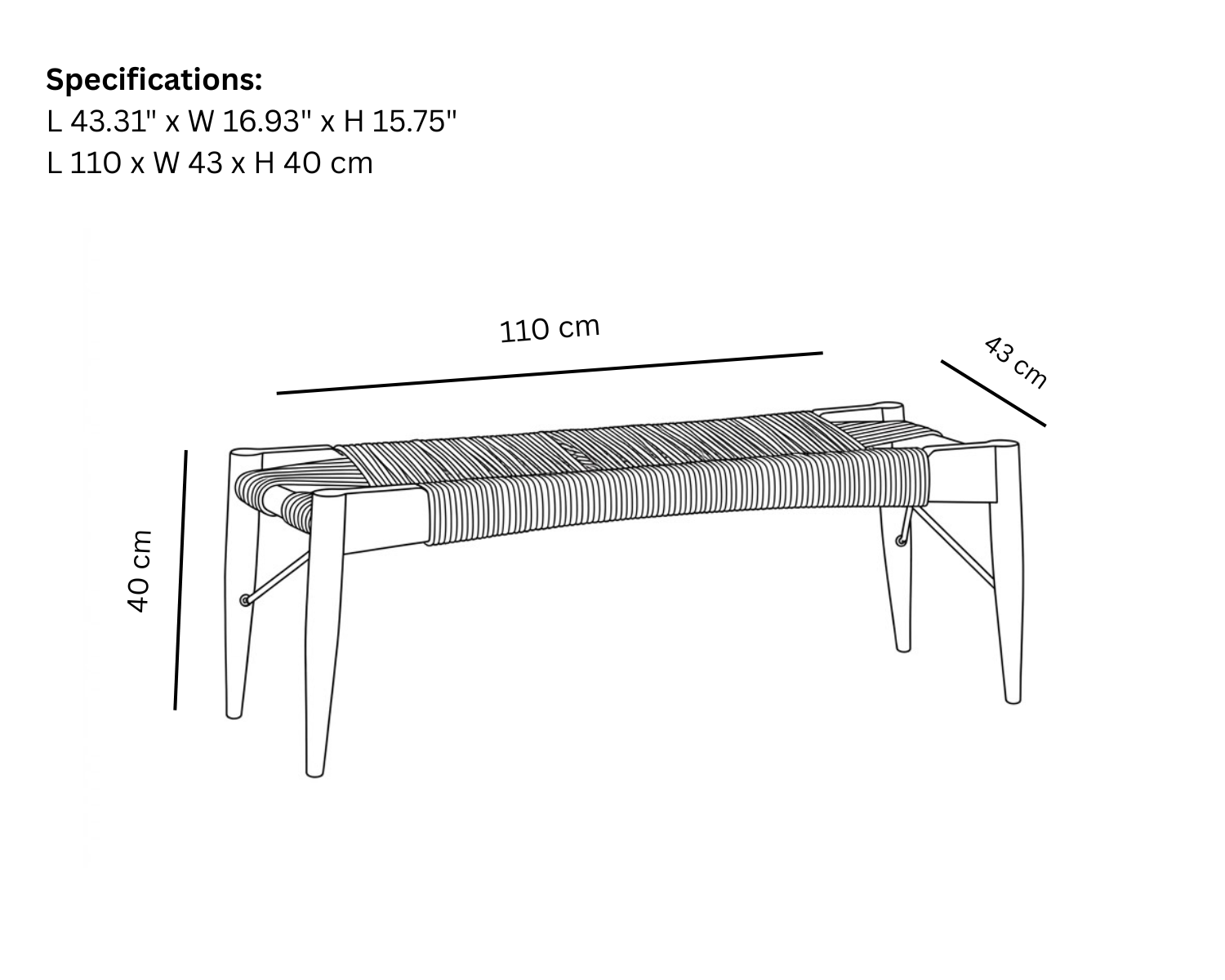 Wrap Bench Medium