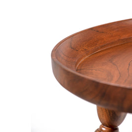 Trio Walnut Side Table