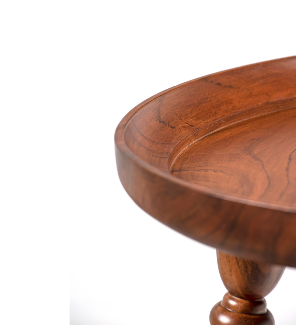 Trio Walnut Side Table