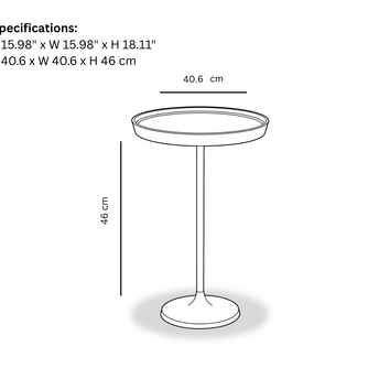 Just Where You Need It Table 16D x 18H