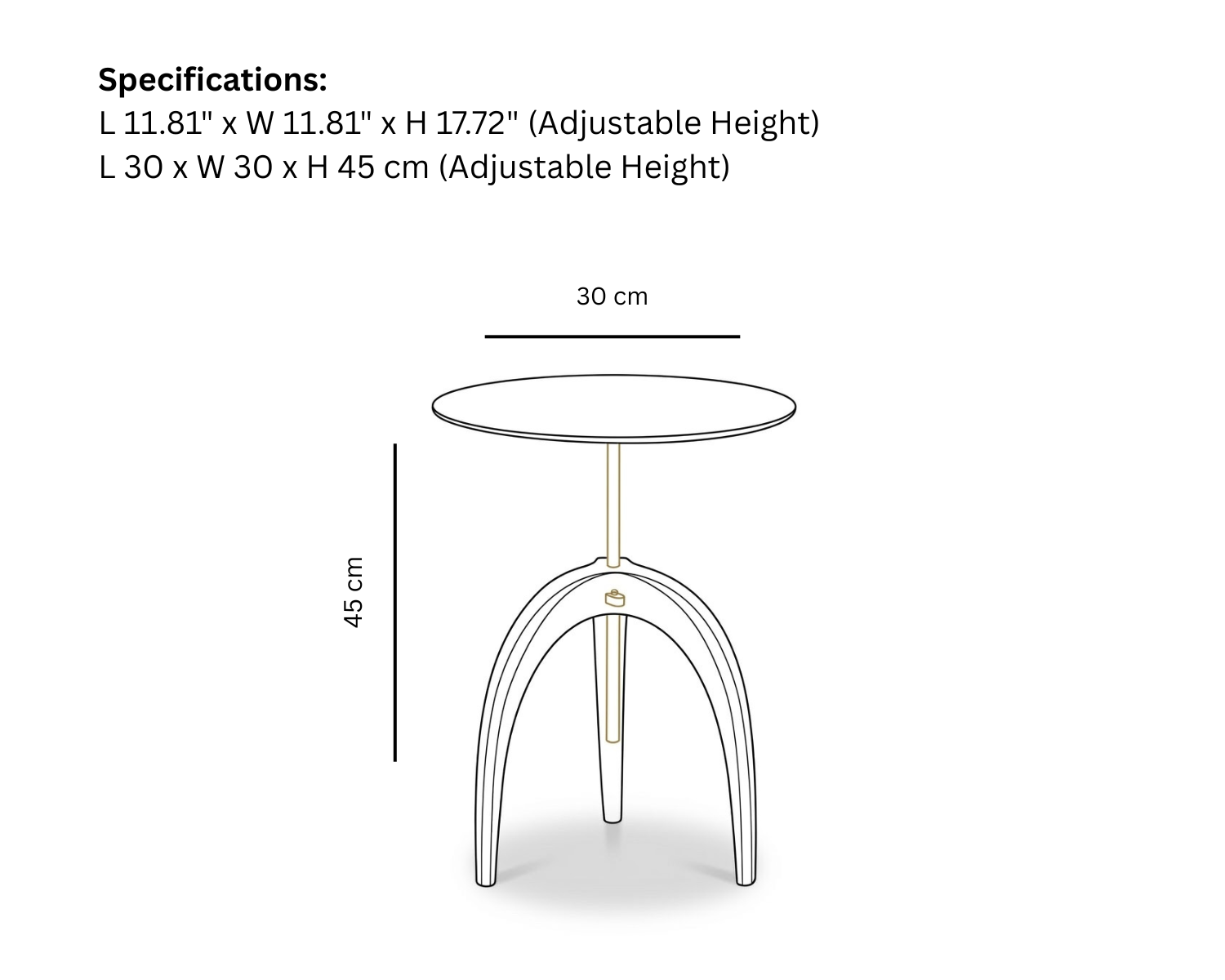 Hepworth Peg Table Small