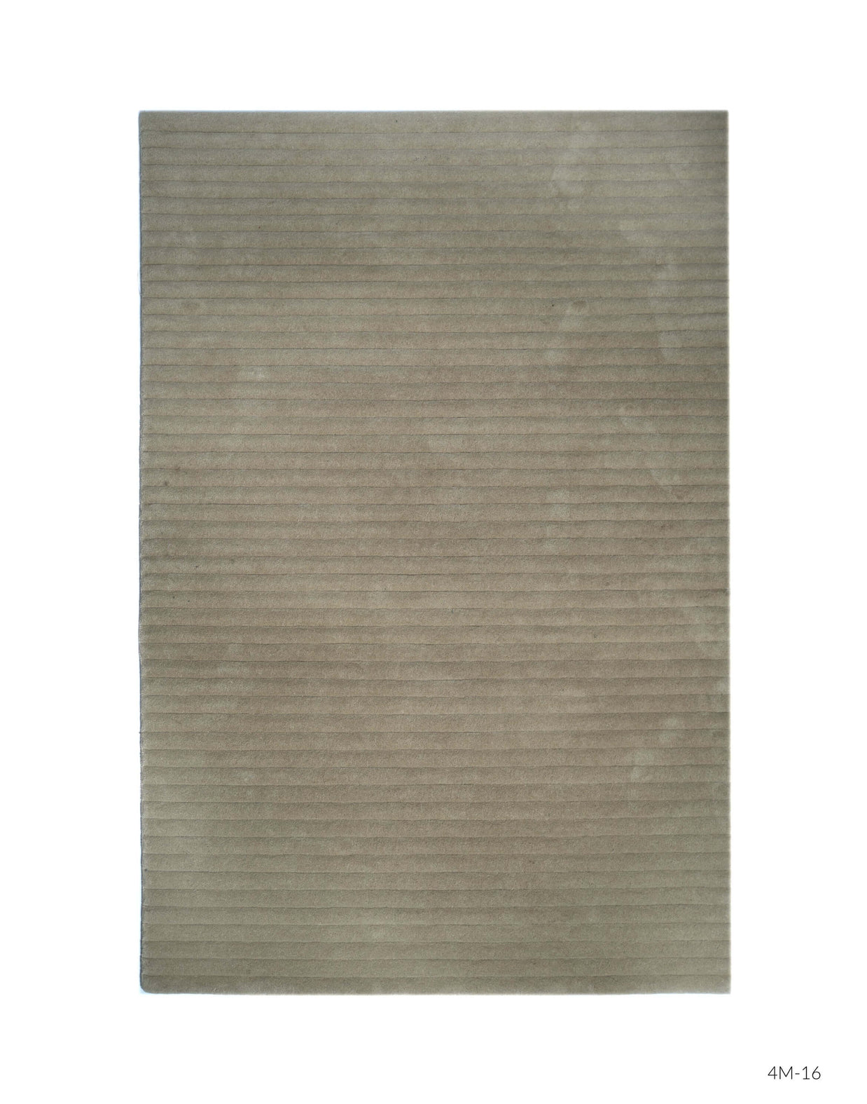 S C U L P T E D - C O R D U R O Y luxury handmade rug by Cherom in soft beige New Zealand wool.