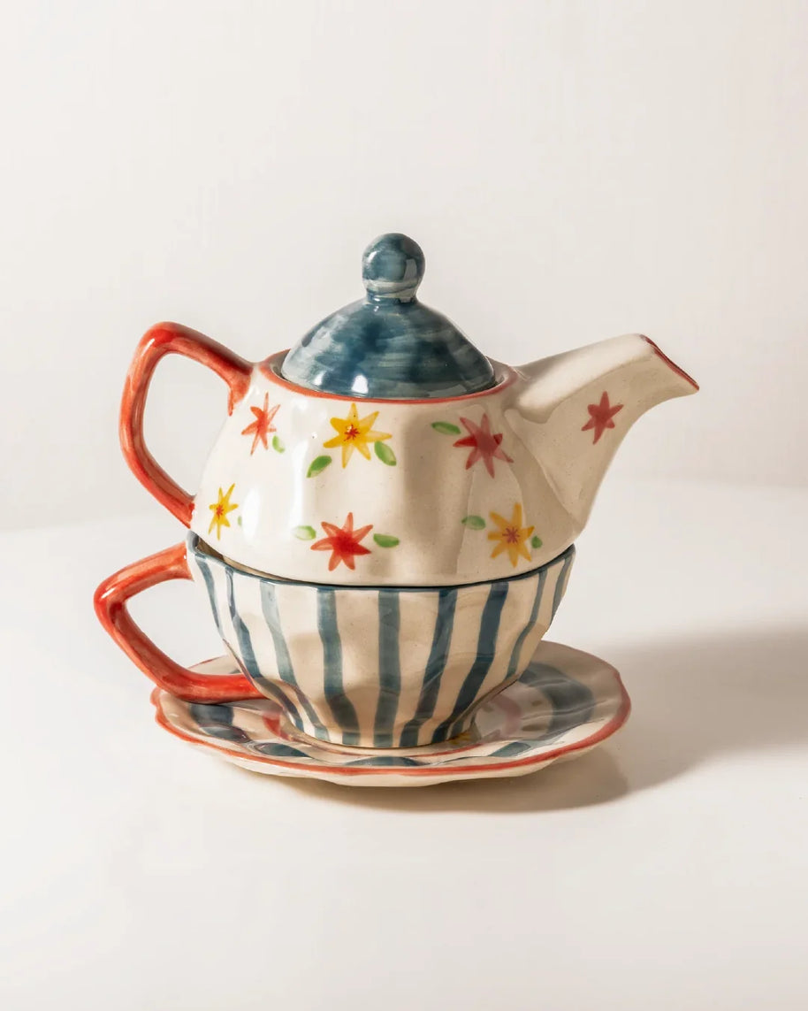 Rangoli- Tea Set for One