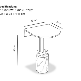 Halved Circular Table