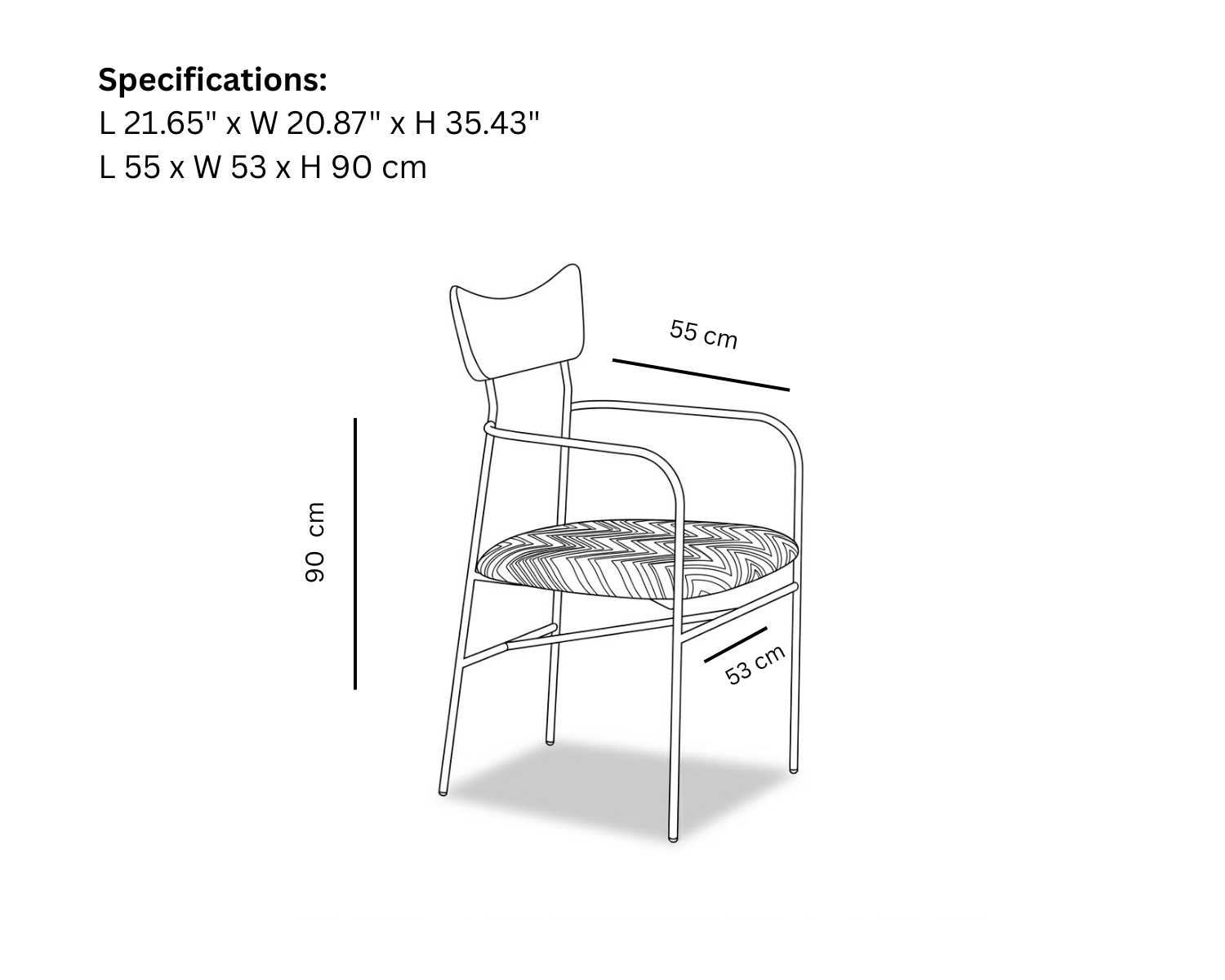 Golconde Arm Dining Chair