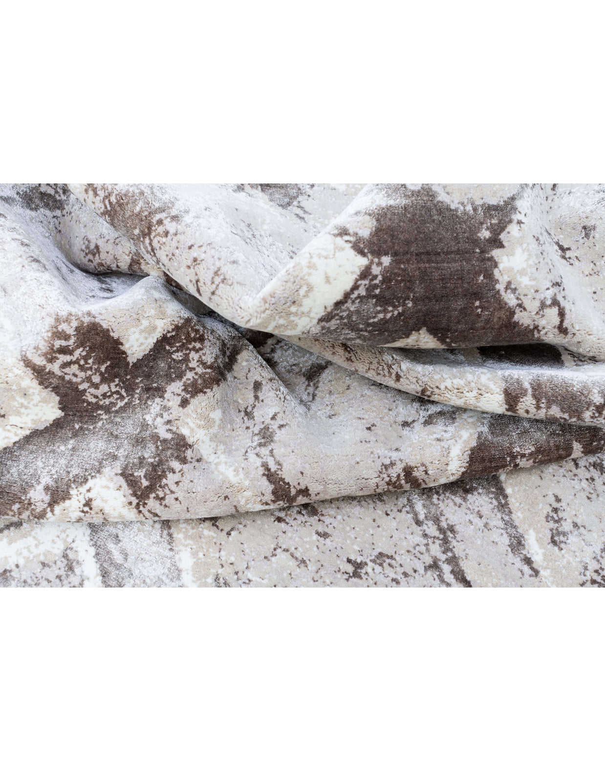 C A Z A D O R luxury handmade rug by Cherom in beige and brown New Zealand wool.