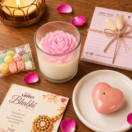 Pooja Loving Bhabhi Shubh Aashirwad Rakhi Hamper - https://artecasa.in/