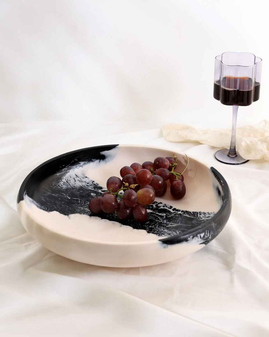 Yin Yang Shallow Bowl