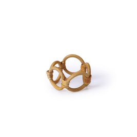 Rattan Napkin Ring Set of 4