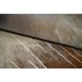M O N E T luxury handmade rug by Cherom in neutral New Zealand wool ombre design.