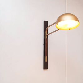 CWS153 Gold Coast Retreat Teak Wood Wall Fixture - The Black Steel