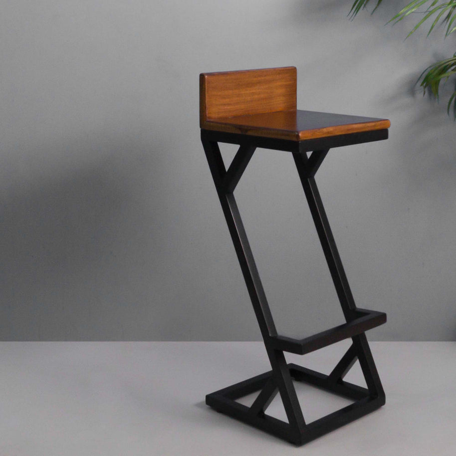 CFR007 Industrial Bar Stool - The Black Steel