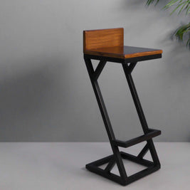 CFR007 Industrial Bar Stool - The Black Steel