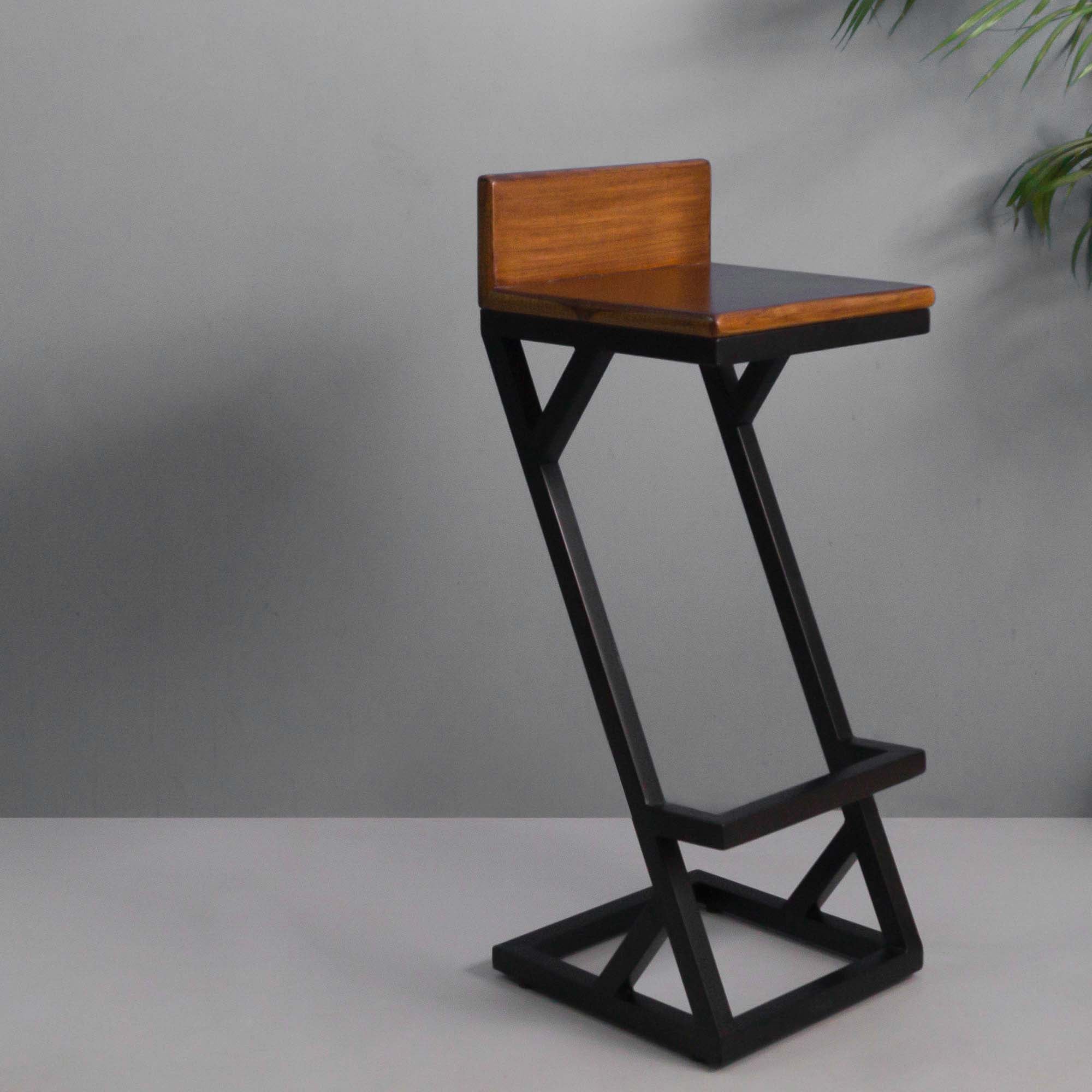 CFR007 Industrial Bar Stool - The Black Steel