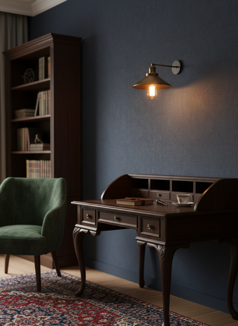 BSE125 Aged Brass Wall Lamp