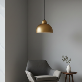 BSE127 Gilded Dome 12inch Pendant Lights