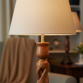 BSE113 The Hearth Wood Lamp