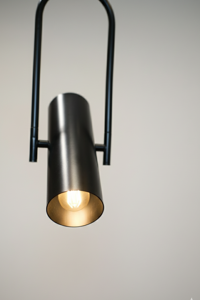 CLH183 The Focus Spot Pendant Light - The Black Steel