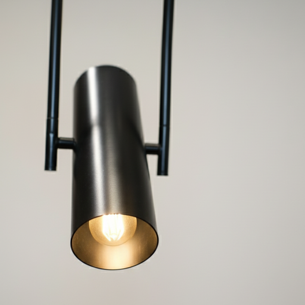 CLH183 The Focus Spot Pendant Light - The Black Steel