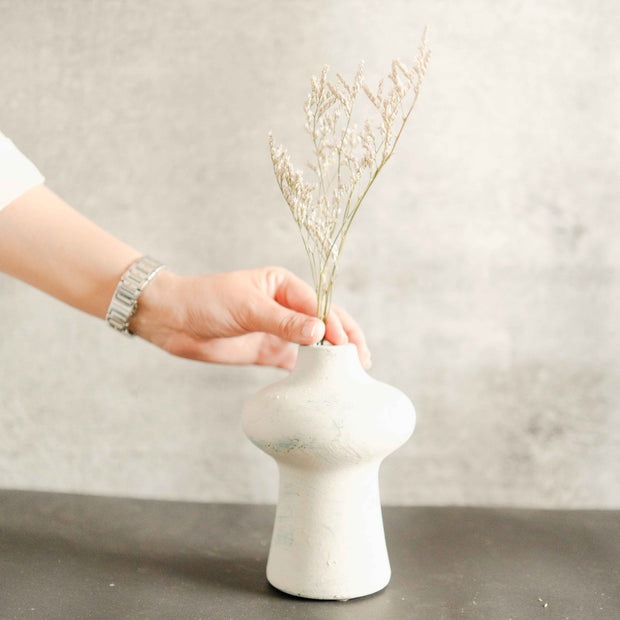 Indigo Whisper Vase Small | Luxury Porcelain Décor