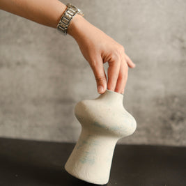 Indigo Whisper Vase Small | Luxury Porcelain Décor - https://artecasa.in/