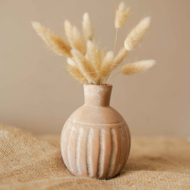 Rustic Porcelain Vase | Aesthetic Handmade Look Decorative Vase for Home Decor & Living Room – ArteCasa
