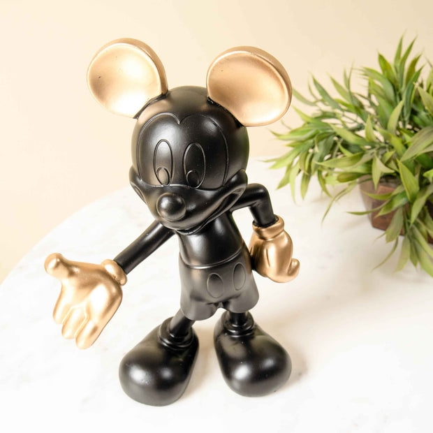 Mickey’s Delight Resin Showpiece | Black Gold Décor