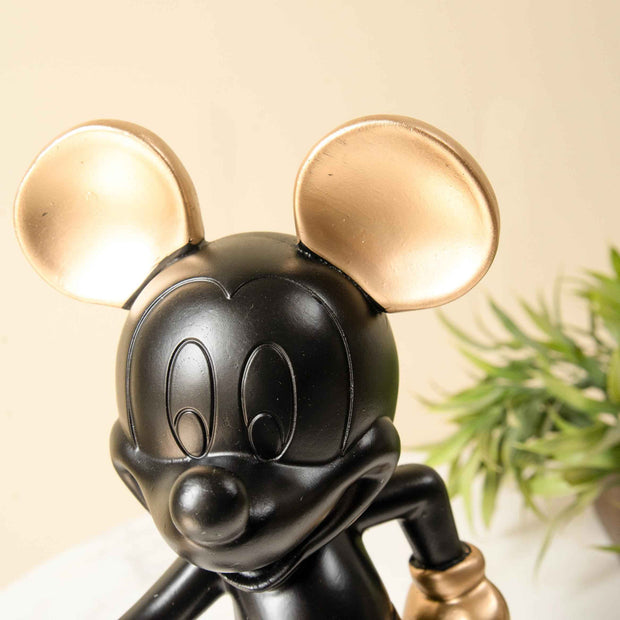 Mickey’s Delight Resin Showpiece | Black Gold Décor
