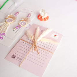 Handcrafted Tulip crochet Rakhi hamper (Light Purple) - https://artecasa.in/
