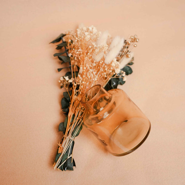 Little Blossom Vase gift box  – Glass Vase with Dried Flowers