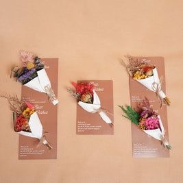 Everlasting Flowers Greeting Card Set of 5 | Dried Flower Greeting Cards - https://artecasa.in/