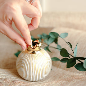 Pomegranate Jewel Vase Medium | Luxury Decor – ArteCasa - https://artecasa.in/