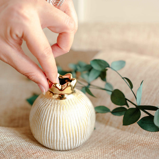 Pomegranate Jewel Vase Medium | Luxury Decor – ArteCasa