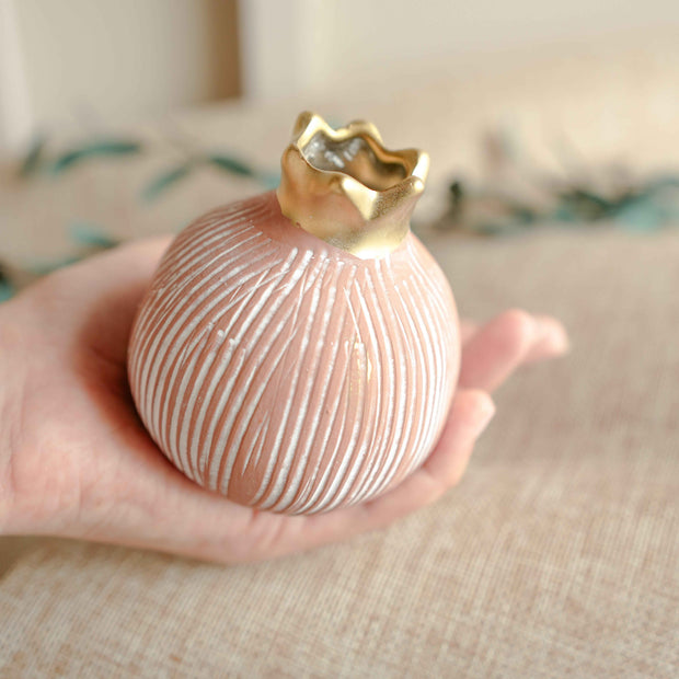 Pomegranate Jewel Vase Medium | Luxury Decor – ArteCasa