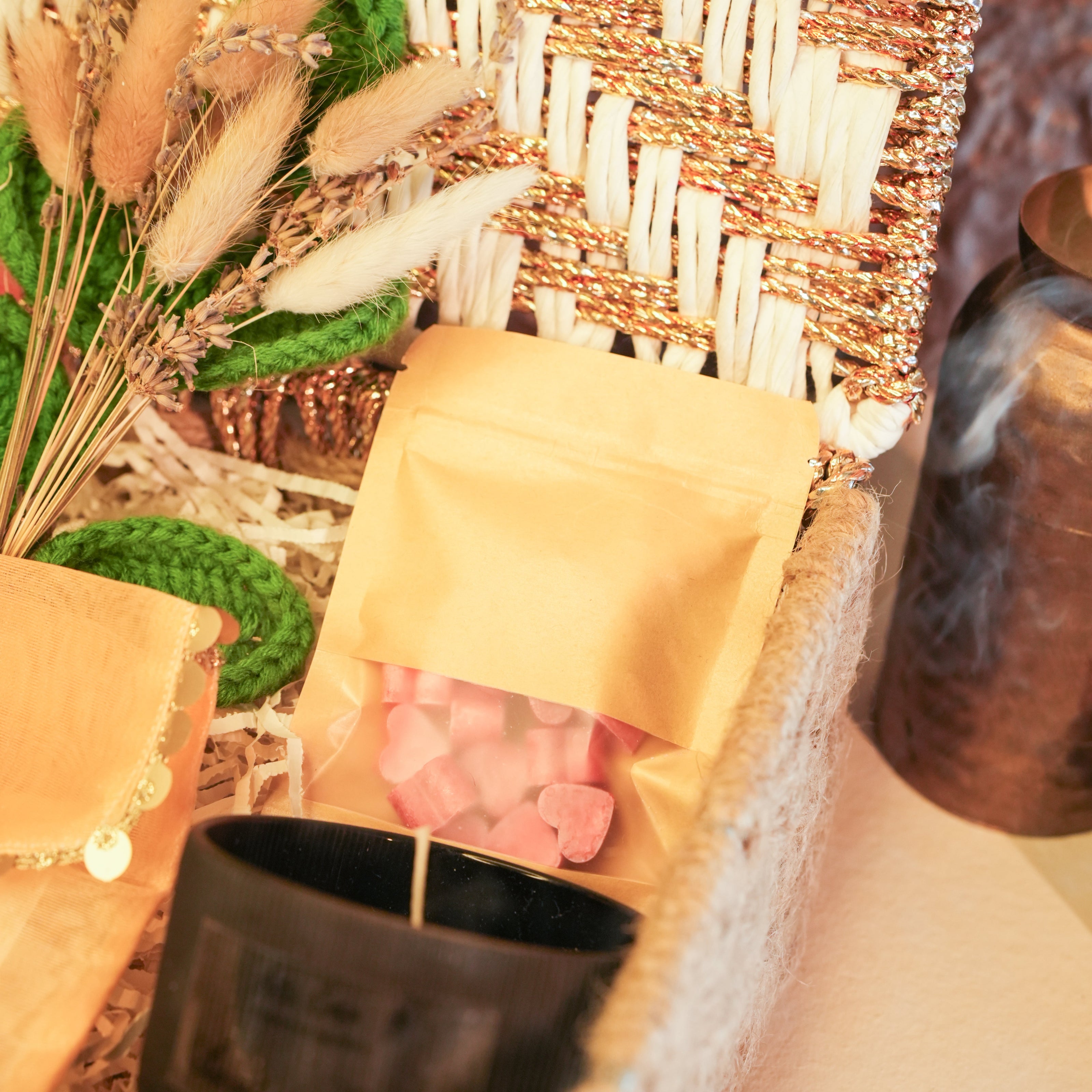 Golden Grace Gift Basket - https://artecasa.in/
