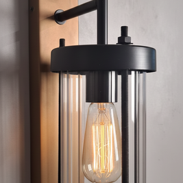 CWS227 Edison column wall sconce - The Black Steel