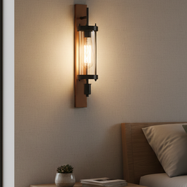 CWS227 Edison column wall sconce - The Black Steel